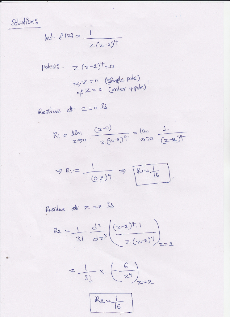 Solved Find all residues of the function . Be sure to | Chegg.com