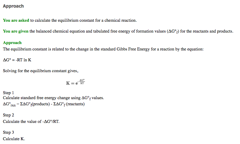 Solved: Calculate The Equilibrium Constant From The Standa... | Chegg.com