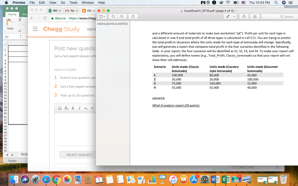 Lemonade Profit Forecast 2016 Classic Lemonade