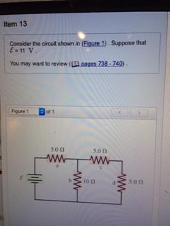 Solved Item 13 Consider the circuit shown in (Figure 1). | Chegg.com
