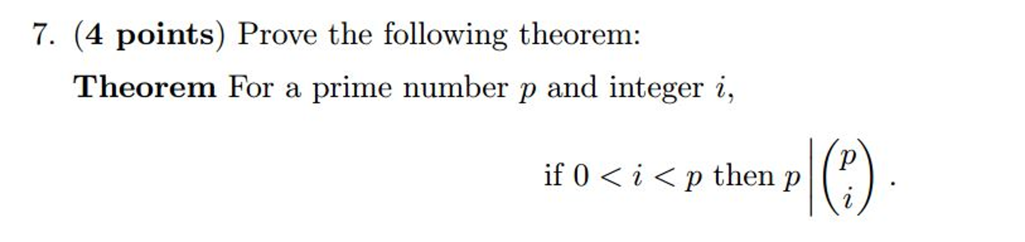 Solved Prove The Following Theorem: Theorem For A Prime | Chegg.com