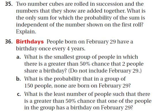 Solved Two number cubes are rolled in succession and the | Chegg.com