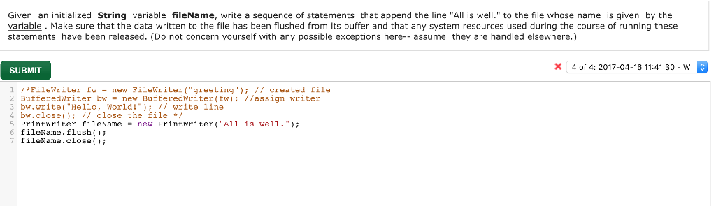 solved-given-an-initialized-string-variable-filename-write-chegg