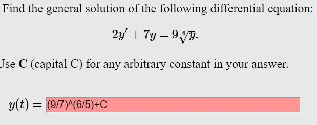 Solved Find the general solution of the following | Chegg.com