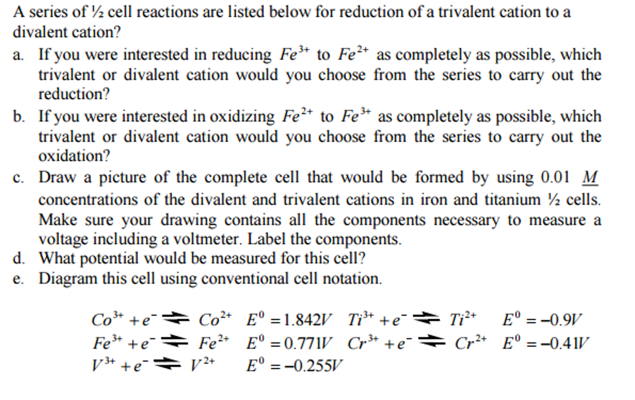 solved-a-series-of-1-2-cell-reactions-are-listed-below-for-chegg