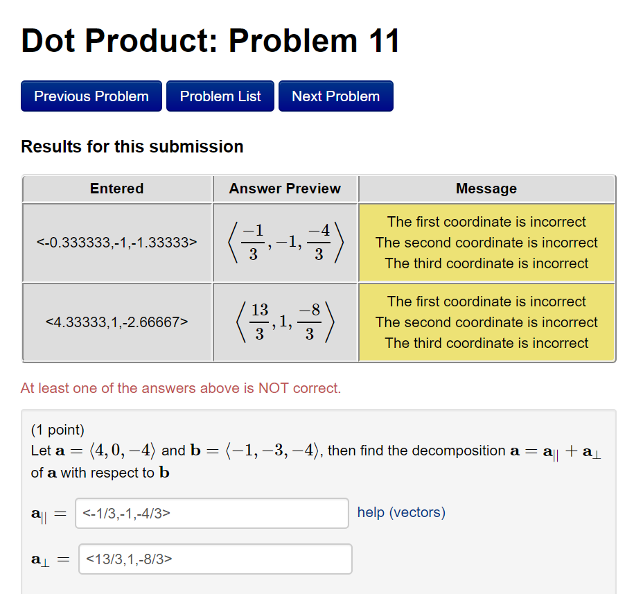 Solved Let A = (4, 0, -4) And B = (-1, -3, -4), Then Find | Chegg.com