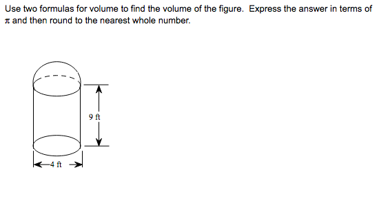 solved-use-two-formulas-for-volume-to-find-the-volume-of-the-chegg