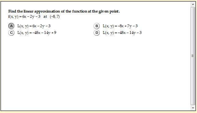 Solved Find the linear approximation of the function at the | Chegg.com