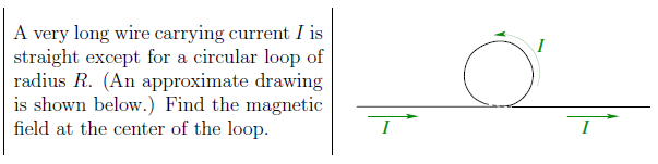 Solved A very long wire carrying current I is straight | Chegg.com