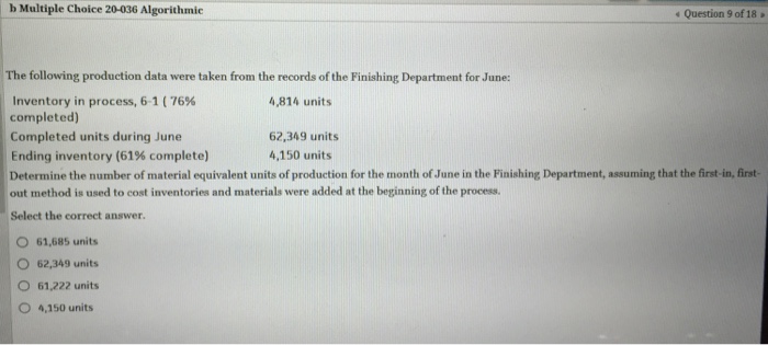 solved-the-following-production-data-were-taken-from-the-chegg