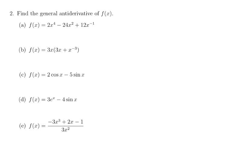 find the general antiderivative of e−2x sin(2x) with respect to x