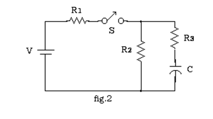 Solved In the circuit of figure 2, V = 1.2 kV, C = 6.5 µF, | Chegg.com