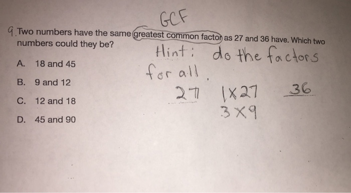 what is the greatest common factors of 18 27 and 45