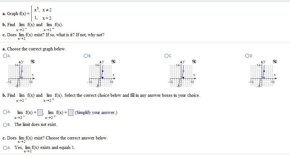 Solved Graph F X Find Lim X Rightarrow 2 F X And Lim X Chegg Com