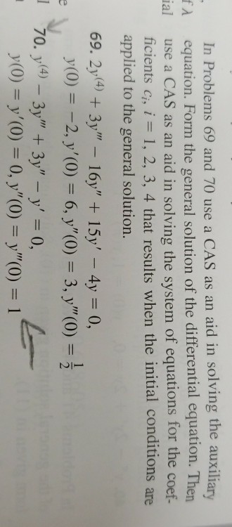 Solved In Problems 69 and 70 use a CAS as an aid in solving | Chegg.com