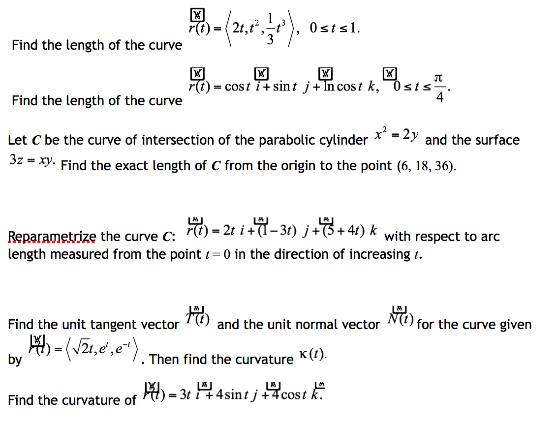 Solved Find The Length Of The Curve Rt 2tt2 1 3t3 9993