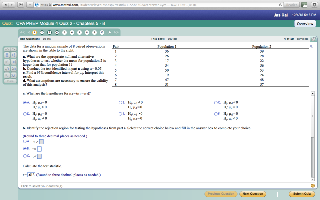 hypothesis testing in statistics questions and answers