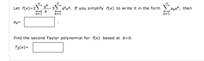 Solved Let F X 2 Xk K 3 4kxk If You Simplify F X T Chegg Com