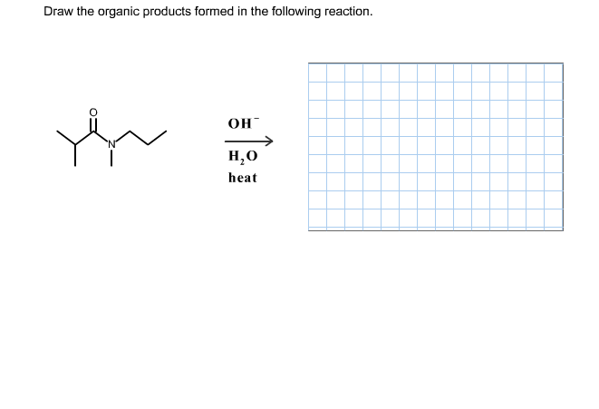 Solved Draw The Organic Products Formed In The Following Chegg