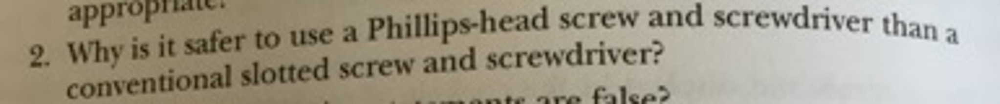 solved-why-is-it-safer-to-use-a-phillips-head-screw-and-chegg