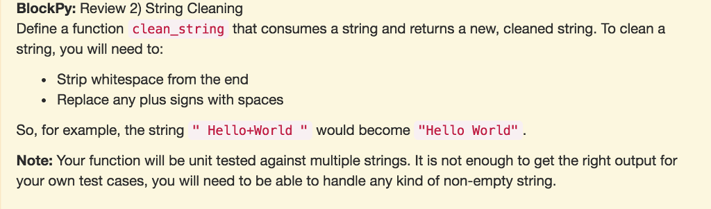 solved-blockpy-review-2-string-cleaning-define-a-function-chegg