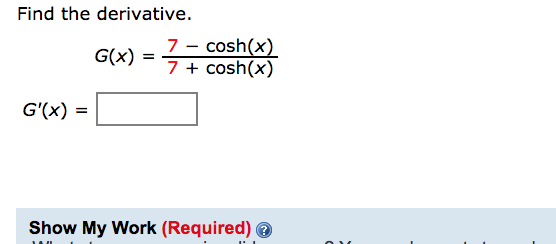 derivative of cosh squared x