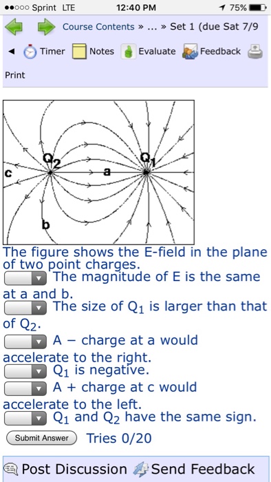 Solved The figure shows the E-field in the plane of two | Chegg.com