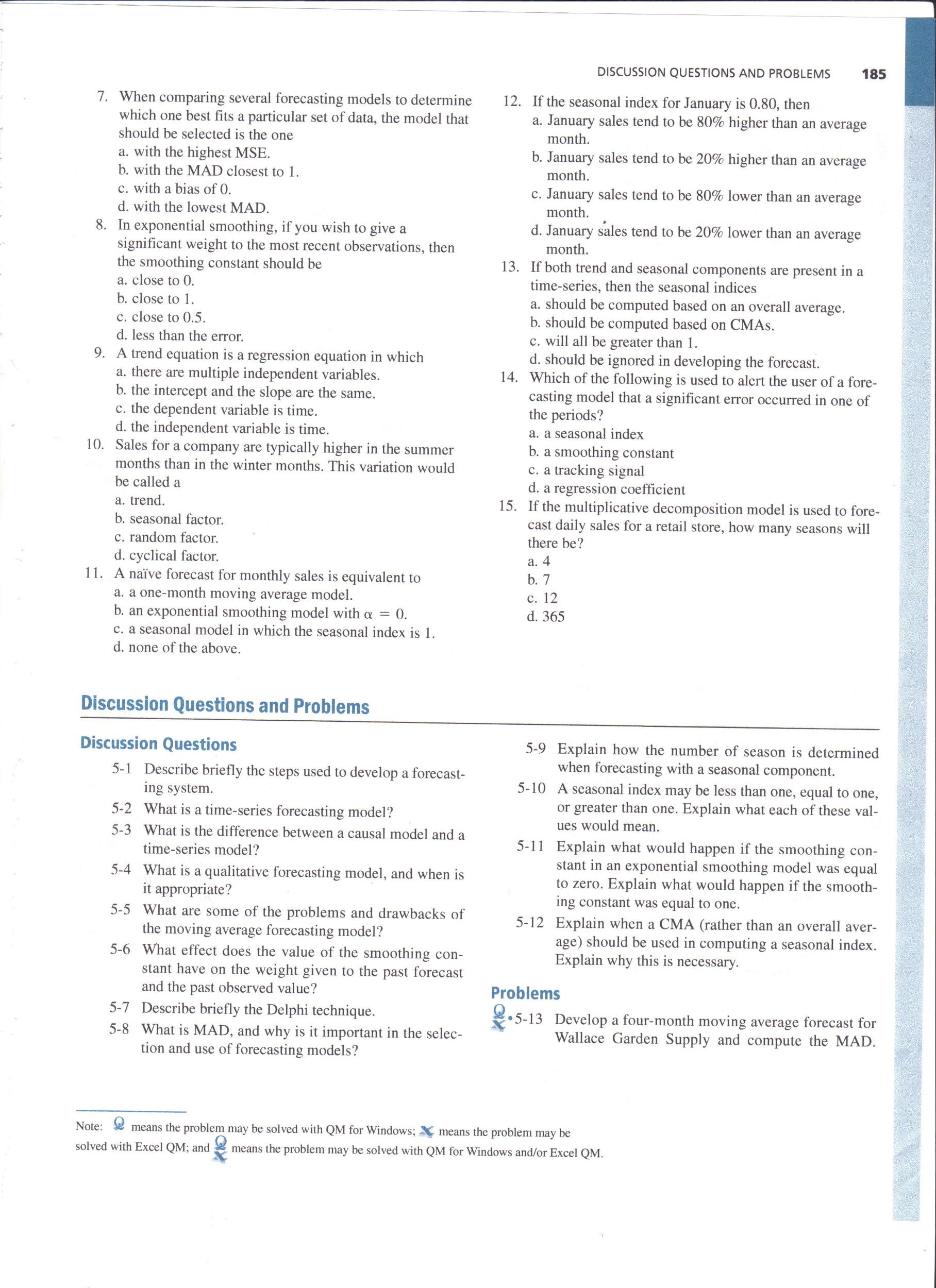 Solved Choose one of the problems from the end of Chapter 5 | Chegg.com