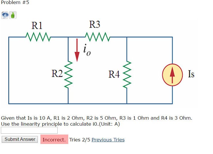 Solved Given that Is is 10 A, R1 is 2 Ohm, R2 is 5 Ohm, R3 | Chegg.com