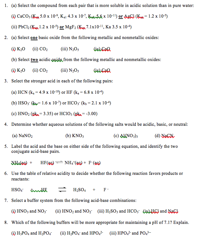 Solved: Select The Compound From Each Pair That Is More So... | Chegg.com