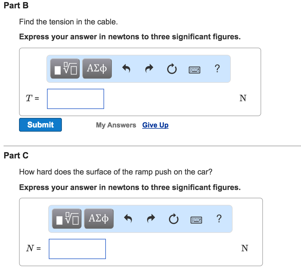 Solved: A 1060 Kg Is Being Pulled Up A Frictionless Ramp A... | Chegg.com