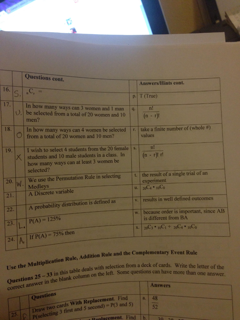 Solved In the blank column on the left hand side of question | Chegg.com