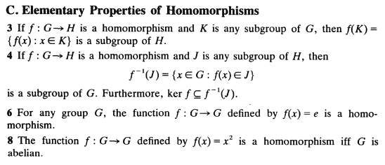 Solved C. Elementary Properties Of Homomorphisms 3 If F: G - | Chegg.com