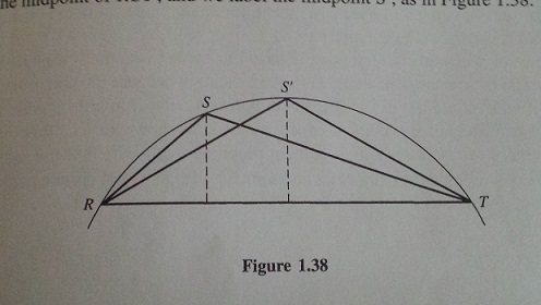 Solved Show that as S moves along arc RT, the distance h | Chegg.com