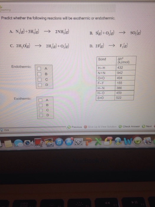 Solved Predict Whether The Following Reactions Will Be | Chegg.com