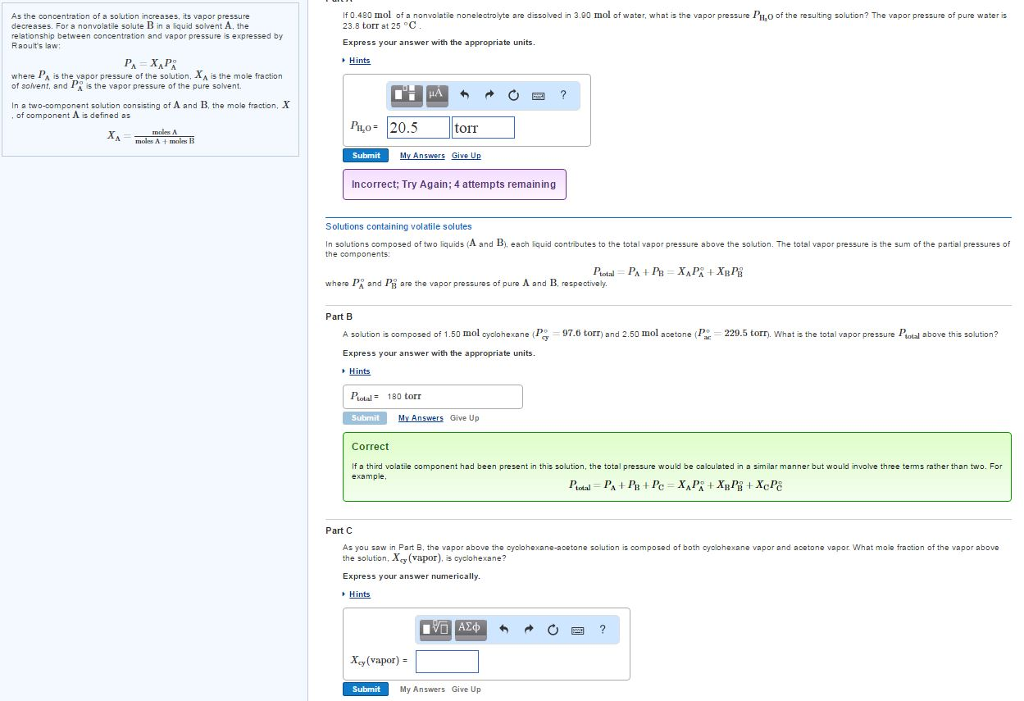 Solved As the concentration of a solution increases, its | Chegg.com