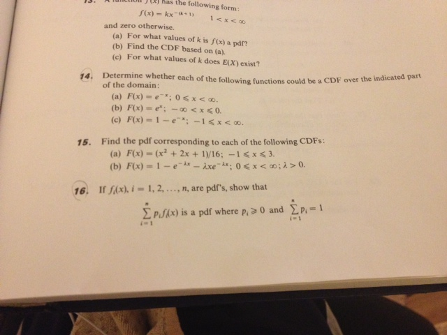 F X Has The Following Form F X Kx K 1 1 Chegg Com