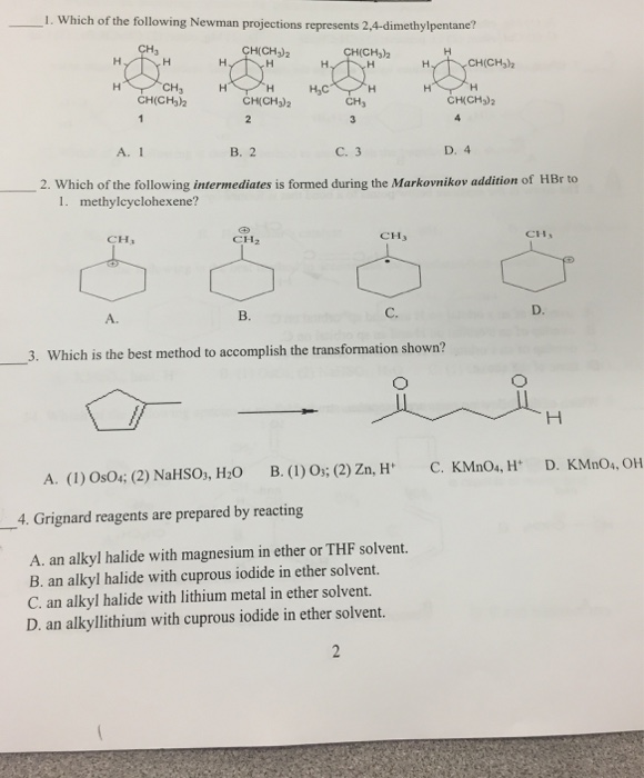 solved-organic-chemistry-multiple-choice-questions-chegg