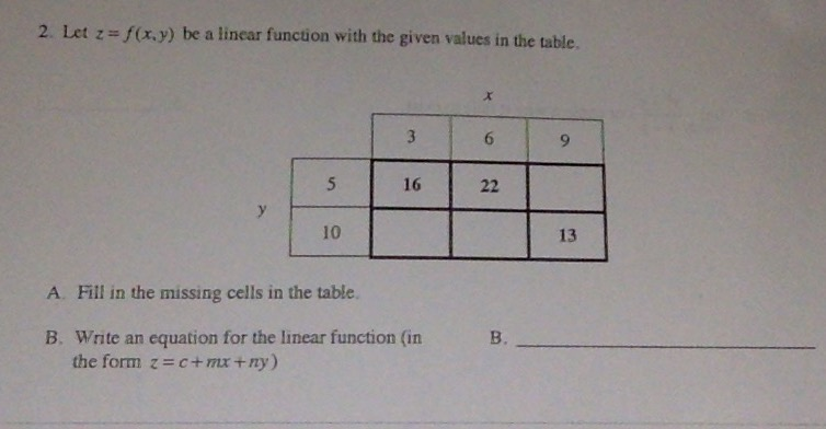 solved-let-z-f-x-y-be-a-linear-function-with-the-given-chegg