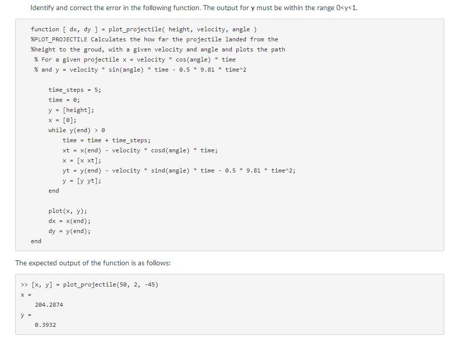 Identify and correct the error in the following | Chegg.com