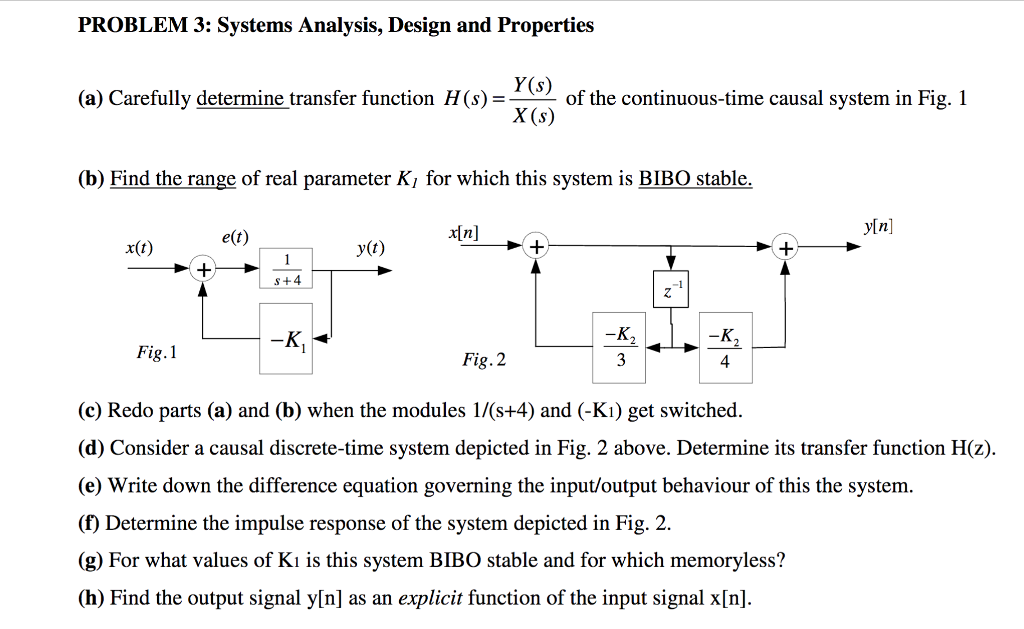 Solved (a) Carefully Determine Transfer Function H(s) = | Chegg.com