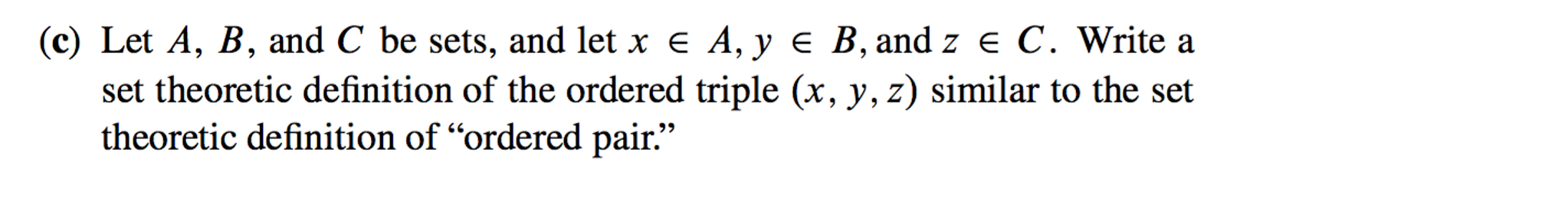 Solved Set Theory Mathematical Proofs ONLY B &C | Chegg.com