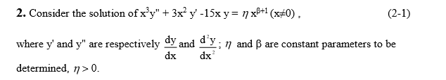 Solved 2. Consider the solution of x3y