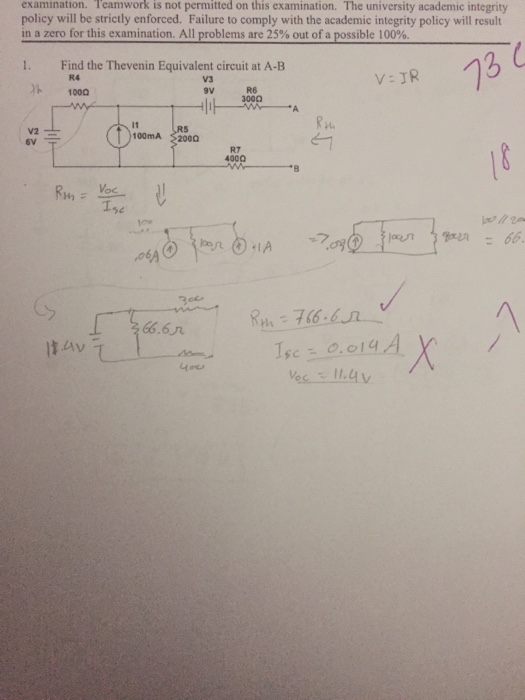 Solved Find the Thevenin Equivalent circuit at A-B | Chegg.com
