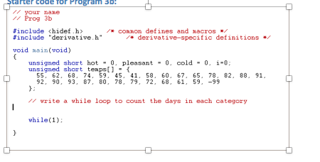 Solved Stalter code for Program 3b ou e your nane Prog 3b | Chegg.com