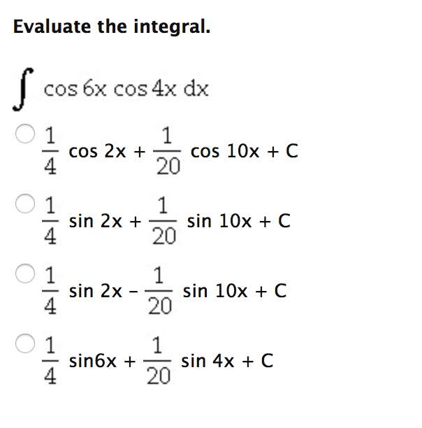 Интеграл 4 cos x dx