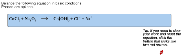 Balance the following equation in basic conditions. | Chegg.com