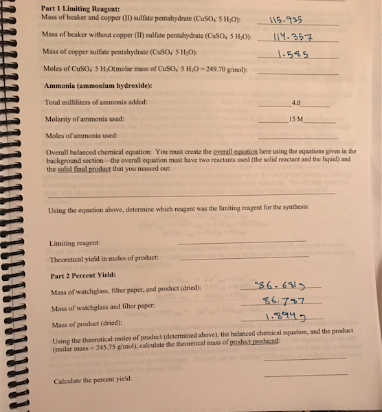 solved-mass-of-beaker-and-copper-ii-sulfate-pentahydrate-chegg