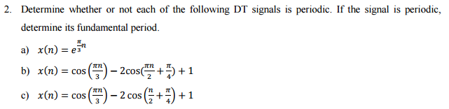 Solved Determine Whether Or Not Each Of The Following Dt 