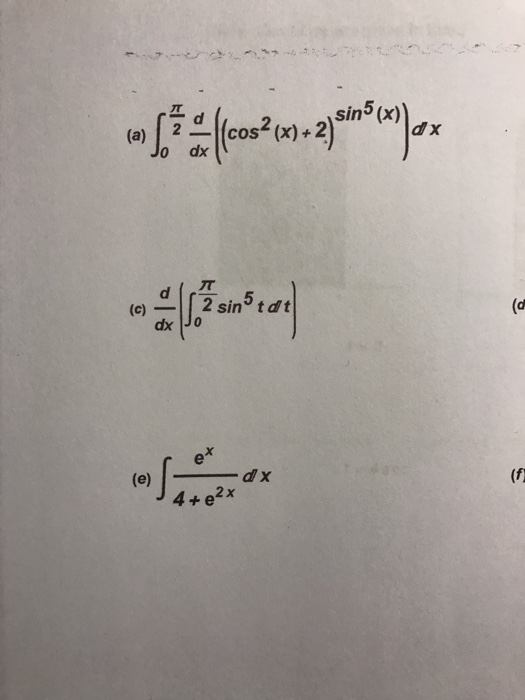 integration sin 5x 2 sin x 2 dx